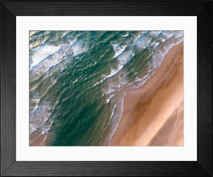 Framed Print : Ocean waves on the beach as a background Framed Print : Ocean waves on the beach as a background