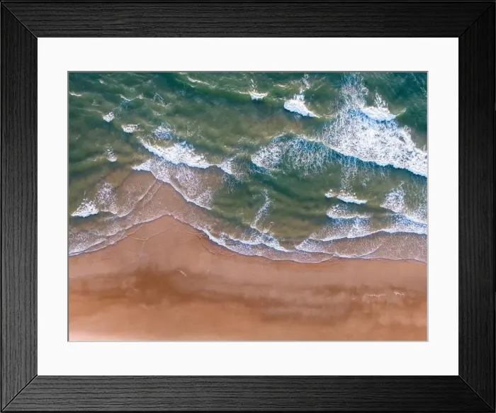 Framed Print : Ocean waves on the beach as a background Framed Print : Ocean waves on the beach as a background