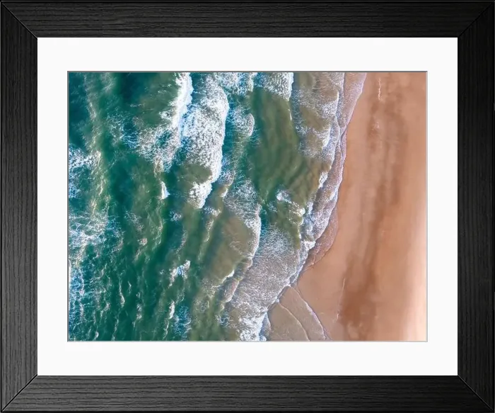 Framed Print : Ocean waves on the beach as a background Framed Print : Ocean waves on the beach as a background