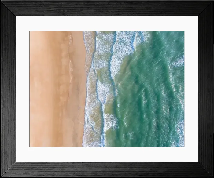Framed Print : Ocean waves on the beach as a background Framed Print : Ocean waves on the beach as a background