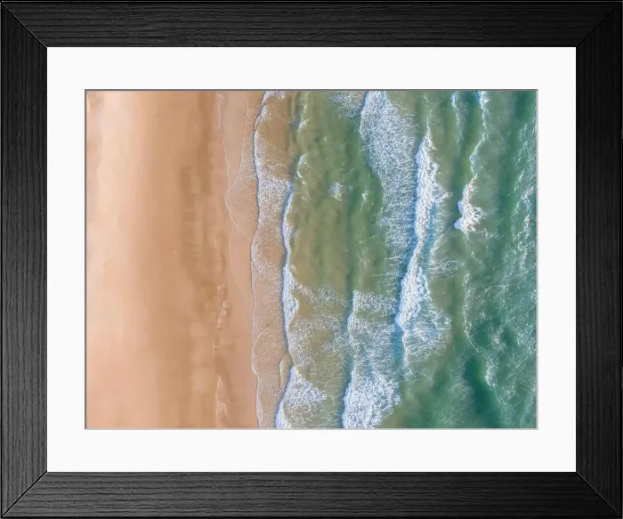 Framed Print : Ocean waves on the beach as a background Framed Print : Ocean waves on the beach as a background