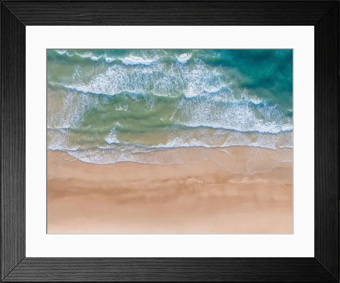 Framed Print : Ocean waves on the beach as a background Framed Print : Ocean waves on the beach as a background