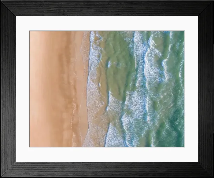 Framed Print : Ocean waves on the beach as a background Framed Print : Ocean waves on the beach as a background
