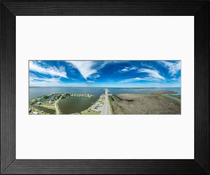 Framed Print : Aerial view of Pond Island Outer Banks NC OBX Framed Print : Aerial view of Pond Island Outer Banks NC OBX