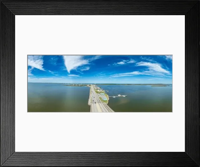 Framed Print : Aerial view of Pond Island Outer Banks NC OBX Framed Print : Aerial view of Pond Island Outer Banks NC OBX