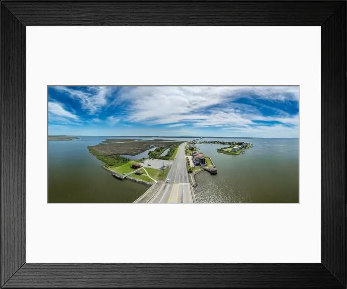 Framed Print : Aerial view of Pond Island Outer Banks NC OBX Framed Print : Aerial view of Pond Island Outer Banks NC OBX