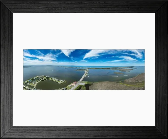 Framed Print : Aerial view of Pond Island Outer Banks NC OBX Framed Print : Aerial view of Pond Island Outer Banks NC OBX