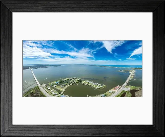 Framed Print : Aerial view of Pond Island Outer Banks NC OBX Framed Print : Aerial view of Pond Island Outer Banks NC OBX