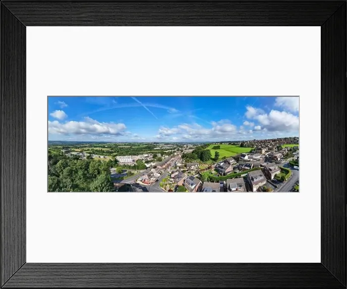 Framed Print : Summer UK urban scene. Aerial photography Framed Print : Summer UK urban scene. Aerial photography