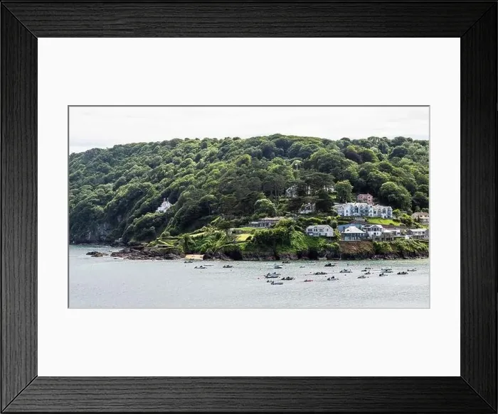 Framed Print : Boats and Yachts on Salcombe North Sands Framed Print : Boats and Yachts on Salcombe North Sands