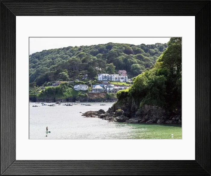 Framed Print : Boats and Yachts on Salcombe North Sands Framed Print : Boats and Yachts on Salcombe North Sands