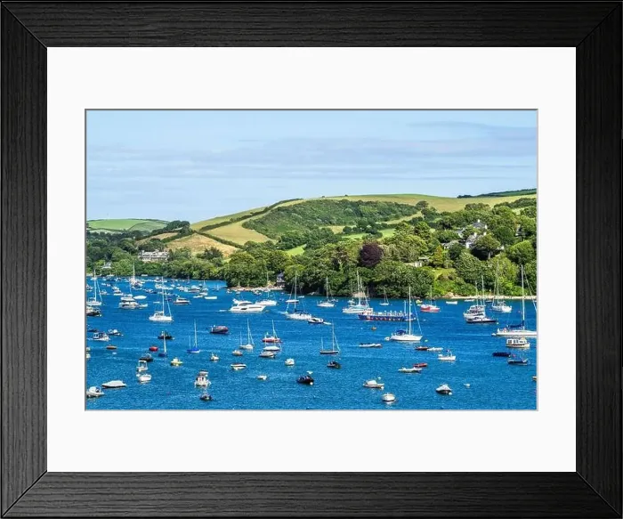 Framed Print : Boats and Yachts on Kingsbridge Estuary in Salcombe and Mill Bay, Batson Creek, Southpool Creek, Devon, England, Europe Framed Print : Boats and Yachts on Kingsbridge Estuary in Salcombe and Mill Bay, Batson Creek, Southpool Creek, Devon, England, Europe