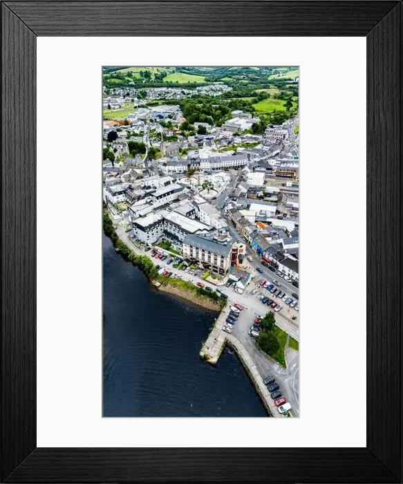 Framed Print : DONEGAL TOWN, IRELAND - JULY 23 2024 - The works at the new Diamond are already finished Framed Print : DONEGAL TOWN, IRELAND - JULY 23 2024 - The works at the new Diamond are already finished