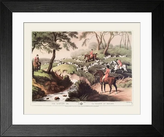Framed Print : 19th-century hunting illustration Framed Print : 19th-century hunting illustration