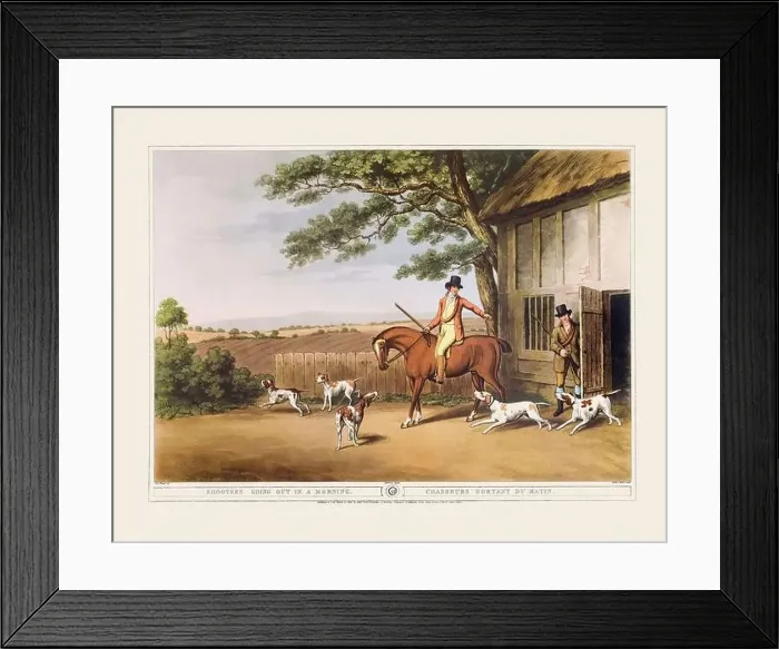 Framed Print : 19th-century hunting illustration Framed Print : 19th-century hunting illustration