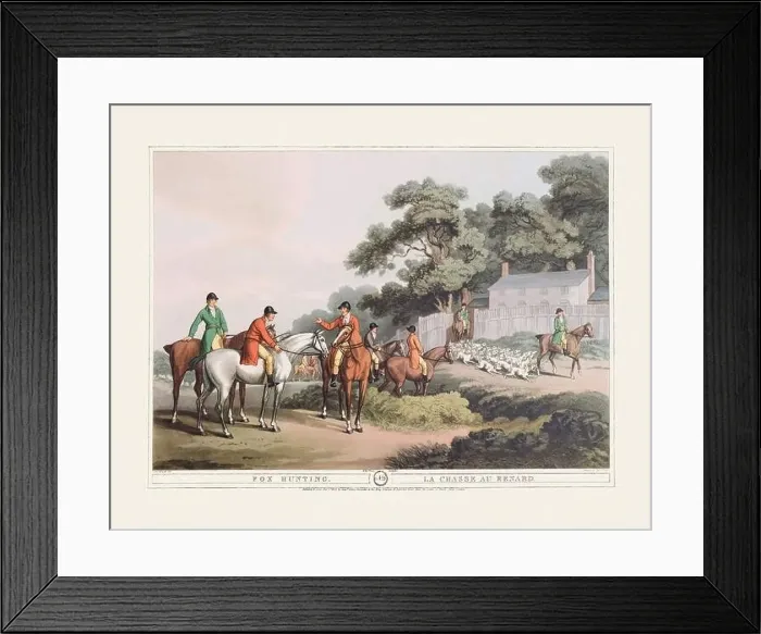 Framed Print : 19th-century hunting illustration Framed Print : 19th-century hunting illustration
