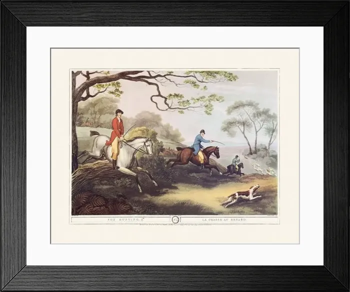 Framed Print : 19th-century hunting illustration Framed Print : 19th-century hunting illustration