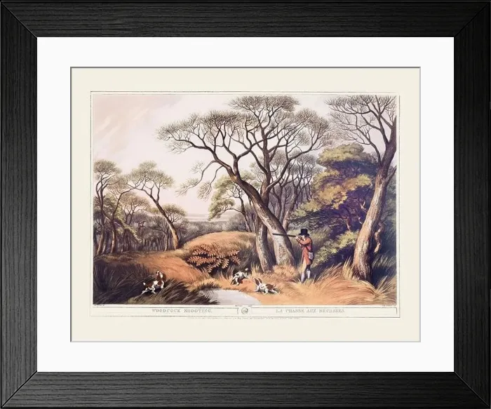 Framed Print : 19th-century hunting illustration Framed Print : 19th-century hunting illustration
