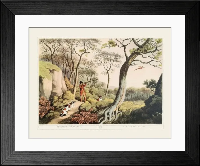 Framed Print : 19th-century hunting illustration Framed Print : 19th-century hunting illustration