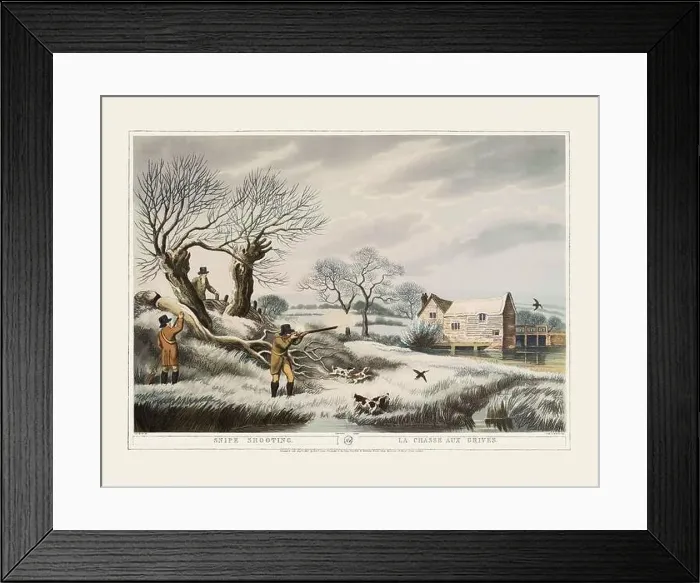 Framed Print : 19th-century hunting illustration Framed Print : 19th-century hunting illustration