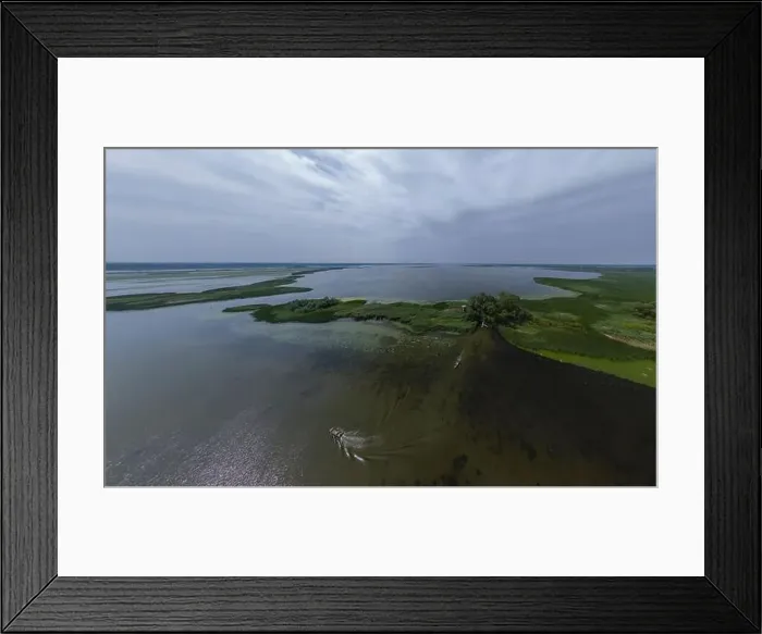 Framed Print : Aerial landscape about the lake Tisza in Hungary Framed Print : Aerial landscape about the lake Tisza in Hungary