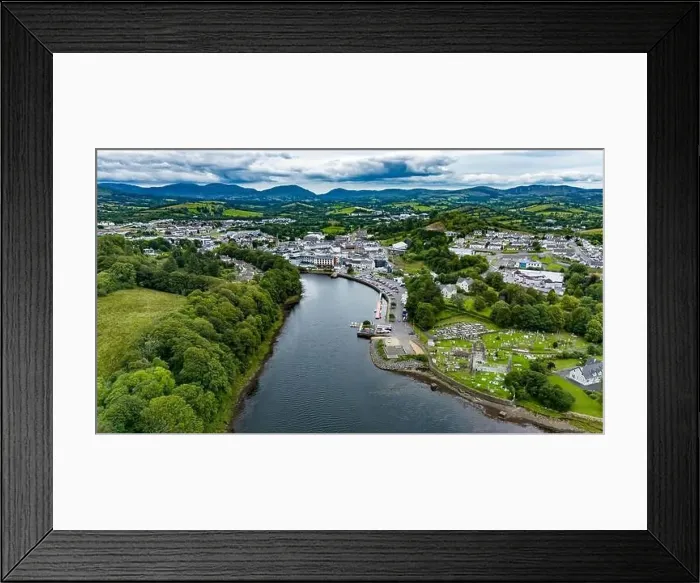 Framed Print : DONEGAL TOWN, IRELAND - JULY 23 2024 - The works at the new Diamond are already finished Framed Print : DONEGAL TOWN, IRELAND - JULY 23 2024 - The works at the new Diamond are already finished