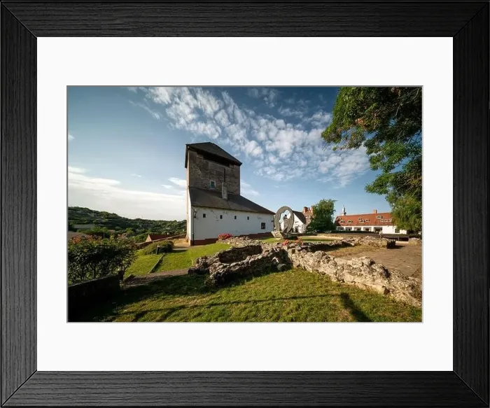 Framed Print : Cityscape about Dunafoldvar city in Hungary. Included the fort of Dunafoldvar Framed Print : Cityscape about Dunafoldvar city in Hungary. Included the fort of Dunafoldvar