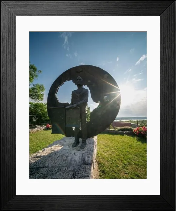 Framed Print : Cityscape about Dunafoldvar city in Hungary. Included the fort of Dunafoldvar Framed Print : Cityscape about Dunafoldvar city in Hungary. Included the fort of Dunafoldvar