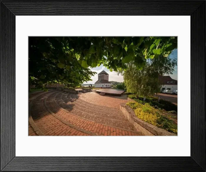 Framed Print : Cityscape about Dunafoldvar city in Hungary. Included the fort of Dunafoldvar Framed Print : Cityscape about Dunafoldvar city in Hungary. Included the fort of Dunafoldvar