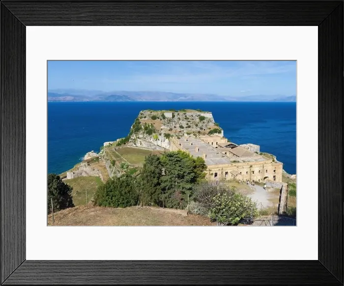 Framed Print : Corfu, 10 June 2024: Ionian Islands of Greece Corfu. Panoramic view of corfu city Framed Print : Corfu, 10 June 2024: Ionian Islands of Greece Corfu. Panoramic view of corfu city