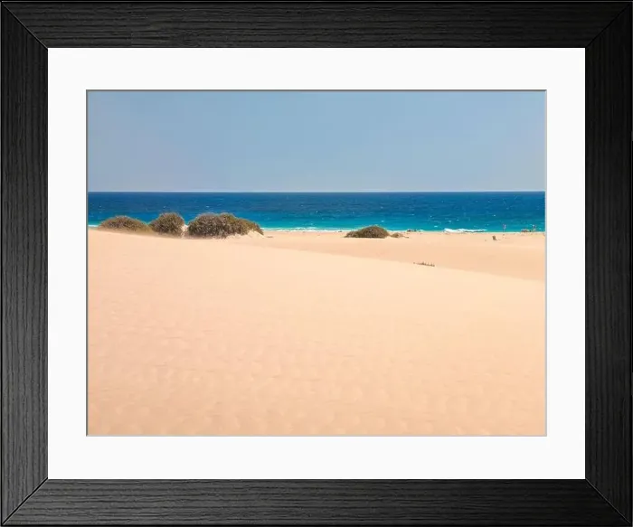 Framed Print : Aerial view of Dunas de Corralejo beach in Fuerteventura, Canary Island, Spain Framed Print : Aerial view of Dunas de Corralejo beach in Fuerteventura, Canary Island, Spain