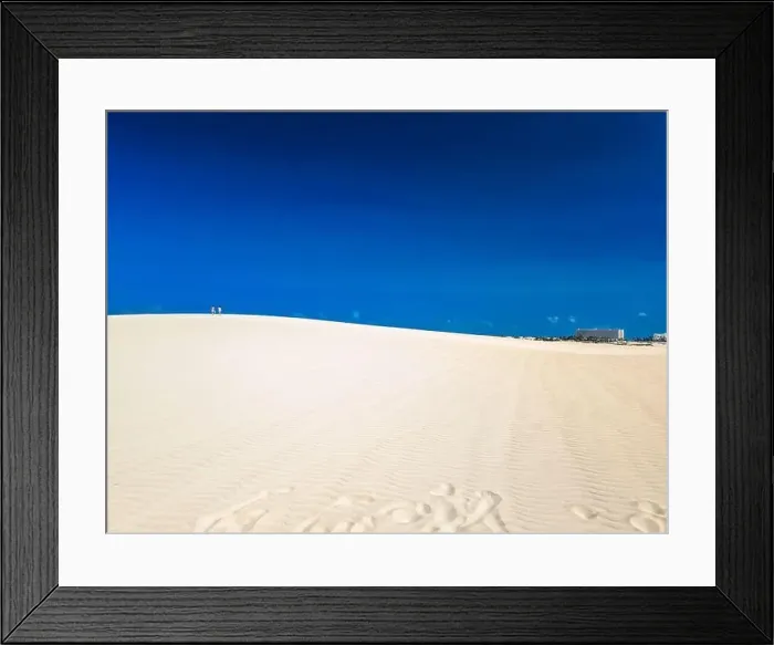 Framed Print : Aerial view of Dunas de Corralejo beach in Fuerteventura, Canary Island, Spain Framed Print : Aerial view of Dunas de Corralejo beach in Fuerteventura, Canary Island, Spain