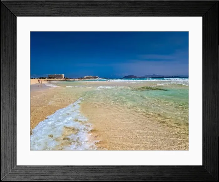 Framed Print : Aerial view of Dunas de Corralejo beach in Fuerteventura, Canary Island, Spain Framed Print : Aerial view of Dunas de Corralejo beach in Fuerteventura, Canary Island, Spain