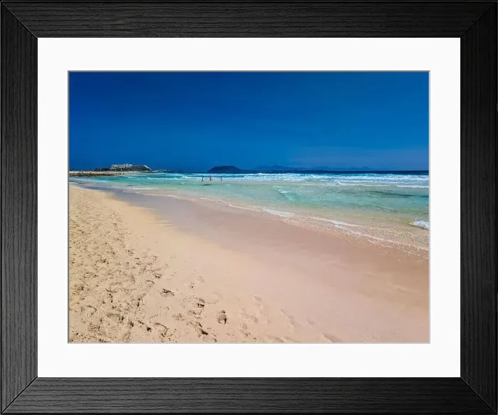 Framed Print : Aerial view of Dunas de Corralejo beach in Fuerteventura, Canary Island, Spain Framed Print : Aerial view of Dunas de Corralejo beach in Fuerteventura, Canary Island, Spain