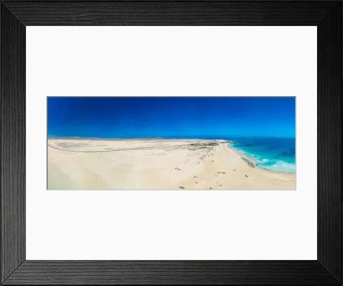 Framed Print : Aerial view of Dunas de Corralejo beach in Fuerteventura, Canary Island, Spain Framed Print : Aerial view of Dunas de Corralejo beach in Fuerteventura, Canary Island, Spain