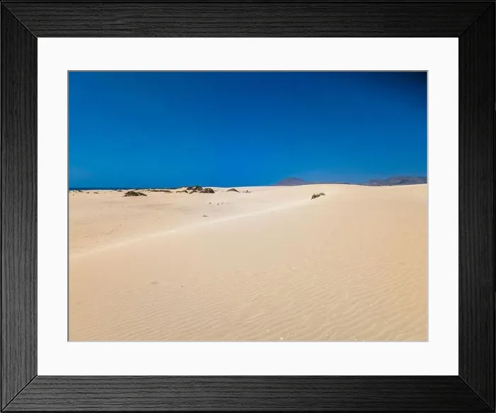 Framed Print : Aerial view of Dunas de Corralejo beach in Fuerteventura, Canary Island, Spain Framed Print : Aerial view of Dunas de Corralejo beach in Fuerteventura, Canary Island, Spain