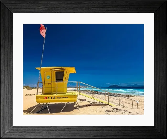 Framed Print : Aerial view of Dunas de Corralejo beach in Fuerteventura, Canary Island, Spain Framed Print : Aerial view of Dunas de Corralejo beach in Fuerteventura, Canary Island, Spain