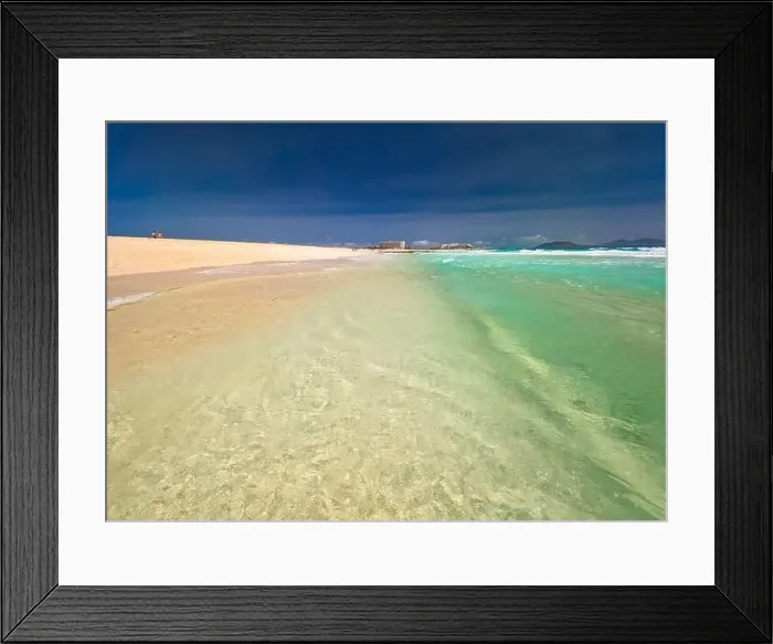 Framed Print : Aerial view of Dunas de Corralejo beach in Fuerteventura, Canary Island, Spain Framed Print : Aerial view of Dunas de Corralejo beach in Fuerteventura, Canary Island, Spain