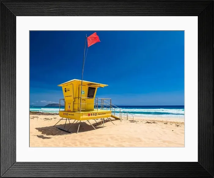 Framed Print : Aerial view of Dunas de Corralejo beach in Fuerteventura, Canary Island, Spain Framed Print : Aerial view of Dunas de Corralejo beach in Fuerteventura, Canary Island, Spain