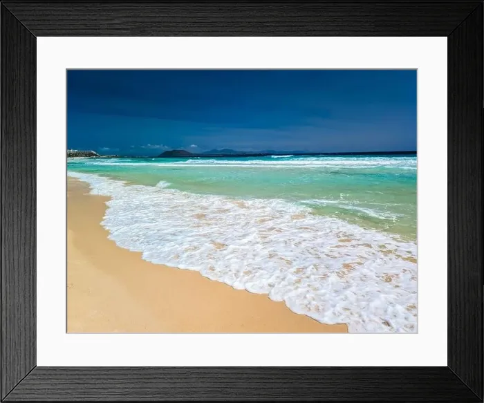Framed Print : Aerial view of Dunas de Corralejo beach in Fuerteventura, Canary Island, Spain Framed Print : Aerial view of Dunas de Corralejo beach in Fuerteventura, Canary Island, Spain
