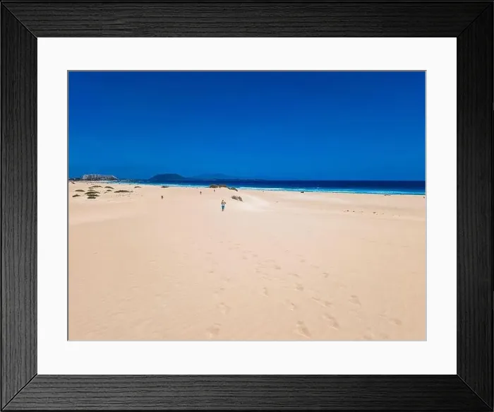 Framed Print : Aerial view of Dunas de Corralejo beach in Fuerteventura, Canary Island, Spain Framed Print : Aerial view of Dunas de Corralejo beach in Fuerteventura, Canary Island, Spain