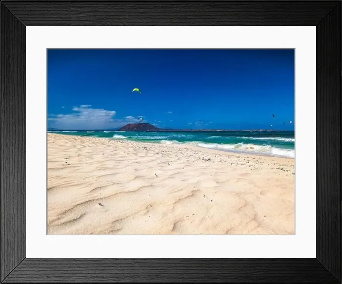 Framed Print : Aerial view of Dunas de Corralejo beach in Fuerteventura, Canary Island, Spain Framed Print : Aerial view of Dunas de Corralejo beach in Fuerteventura, Canary Island, Spain