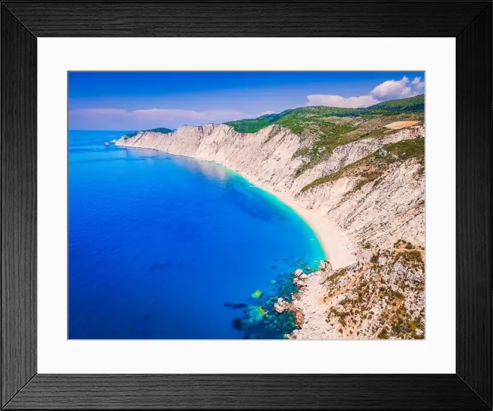 Framed Print : Kefalonia, Greece. Platia Ammos Beach Framed Print : Kefalonia, Greece. Platia Ammos Beach
