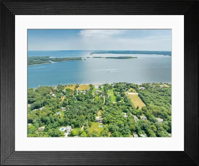 Framed Print : aerial view of north haven and points beyond Framed Print : aerial view of north haven and points beyond