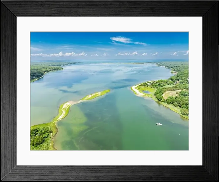 Framed Print : aerial view of three mile harbor Framed Print : aerial view of three mile harbor