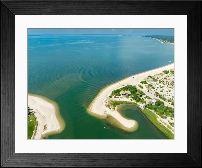 Framed Print : aerial view of towd point and vicinity Framed Print : aerial view of towd point and vicinity