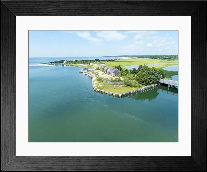 Framed Print : aerial view of section of towd point road Framed Print : aerial view of section of towd point road