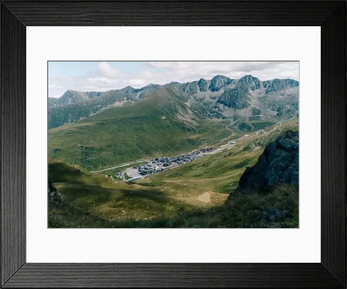 Framed Print : Pas de la Casa Andorra Europe in summer time. High quality photo Framed Print : Pas de la Casa Andorra Europe in summer time. High quality photo