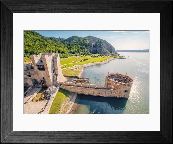 Framed Print : 08 June 2024, Golubac, Serbia: Golubac Fortress stands as a historical stronghold overlooking the Danube River Framed Print : 08 June 2024, Golubac, Serbia: Golubac Fortress stands as a historical stronghold overlooking the Danube River