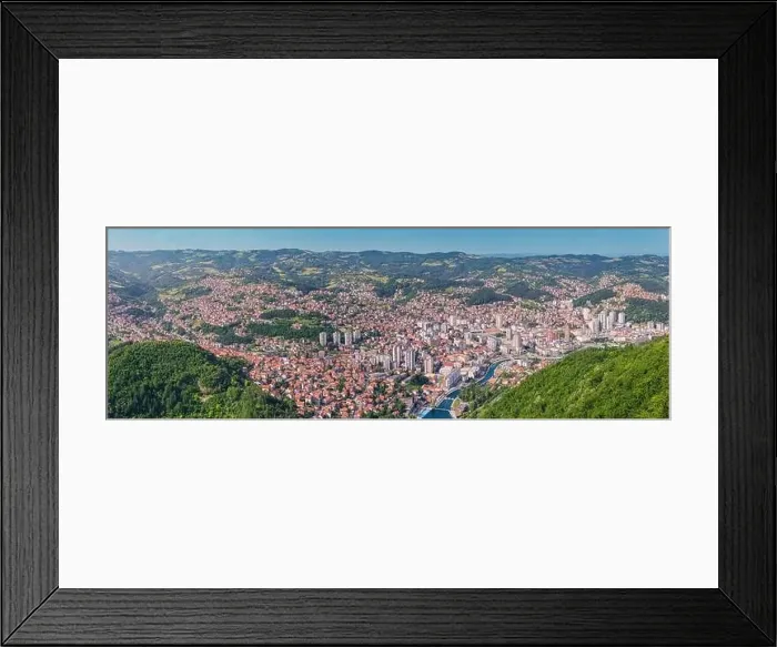 Framed Print : Aerial panorama of Uzice, Serbia Framed Print : Aerial panorama of Uzice, Serbia